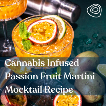 Cannabis Infused Passion Fruit Martini Mocktail Recipe