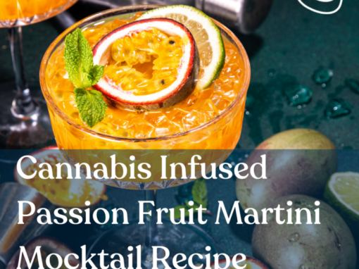 Cannabis Infused Passion Fruit Martini Mocktail Recipe