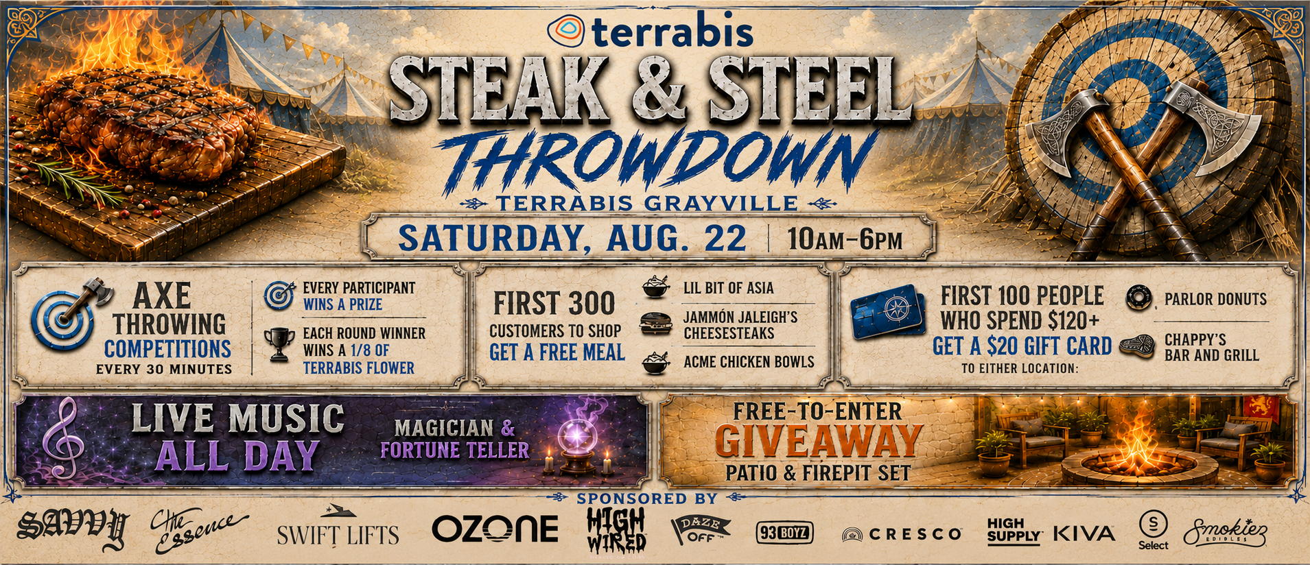 Grayville Steak and Steel Banner